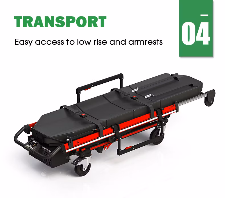 Smart Electric Lifting Stretcher Hydraulic Emergency Stretcher Multifunctional Rescue Electric Stretcher Ambulance