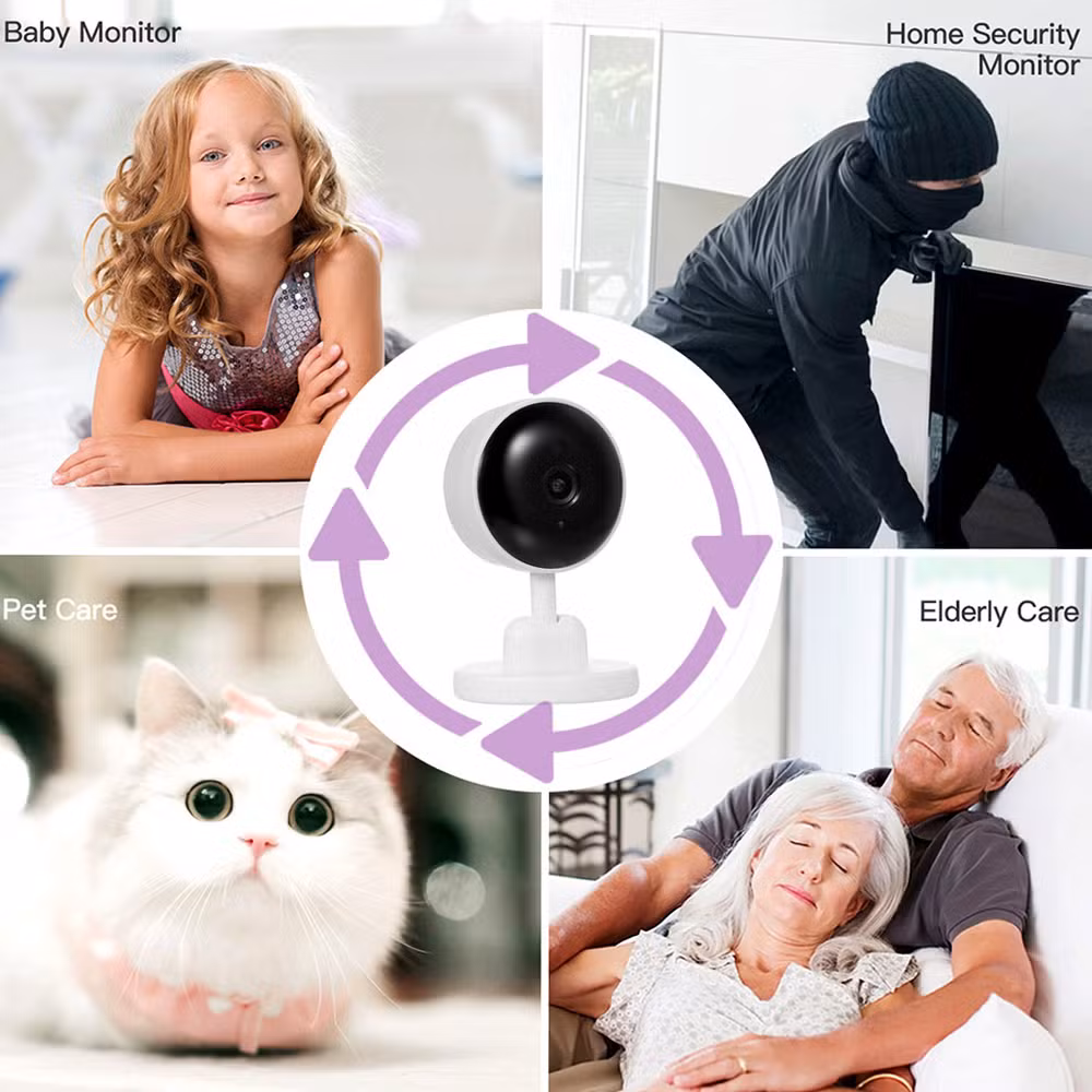 Baby Mini Camera Tuya Smart Monitoring Cry Monitoring Remote Control Play Music Mobile Monitoring Infrared Night Vision CCTV Camera