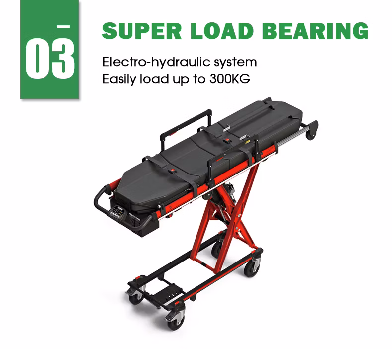 Smart Electric Lifting Stretcher Hydraulic Emergency Stretcher Multifunctional Rescue Electric Stretcher Ambulance