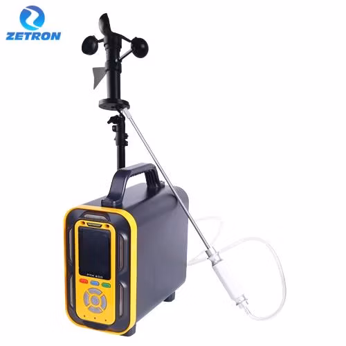 Zetron Ptm600-Aqi Portable Air Quality Monitor Nephelometers to Record Pollutant Levels Pm1 Pm2.5 Vocs CO2 for Controlled Environment