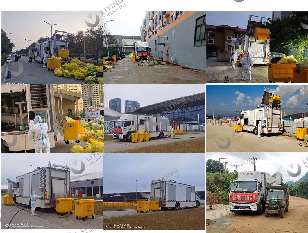 Waste Management with High Efficiency Sterilization Microwave System on-Site Disposal Treatment Device