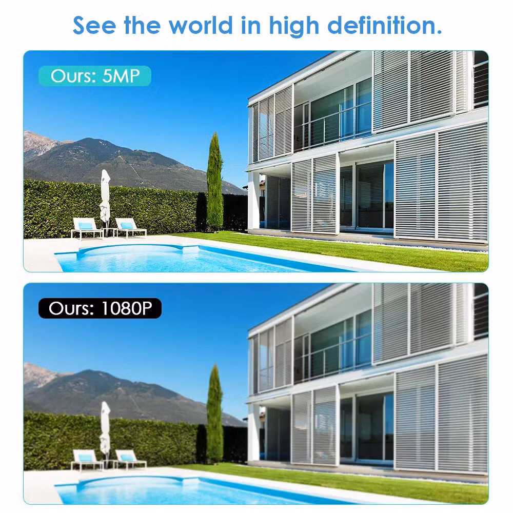 5MP Tuya WiFi Video IP Cam Outdoor Ai Human Detection Auto Tracking 360 Pan Tilt Wireless Dome Security Camera CCTV Surveillance