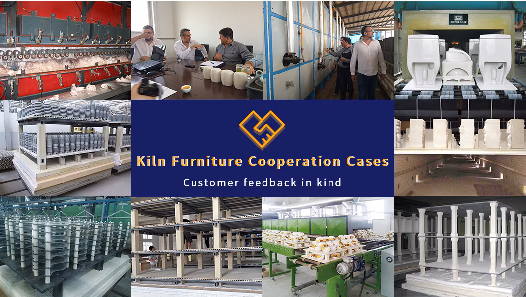 Technical Ceramic Industry Silicon Carbide Nitride Bonded Refractory Kiln Support Pillar