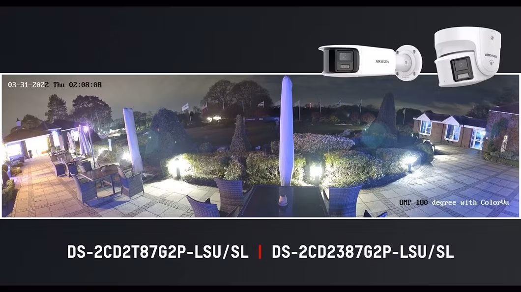 Hikvision Ds-2CD2t87g2p-Lsu/SL 8 MP 4K Deep-Learning Panoramic Colorvu Fixed Bullet Network Camera