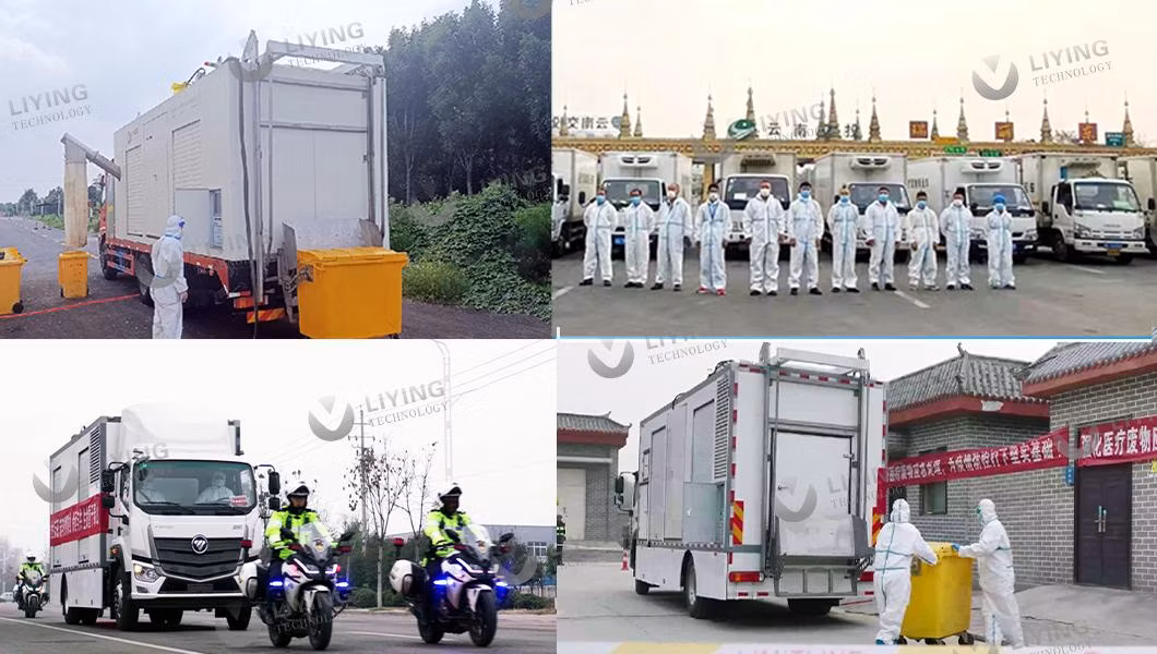 Waste Management with High Efficiency Sterilization Microwave System on-Site Disposal Treatment Device