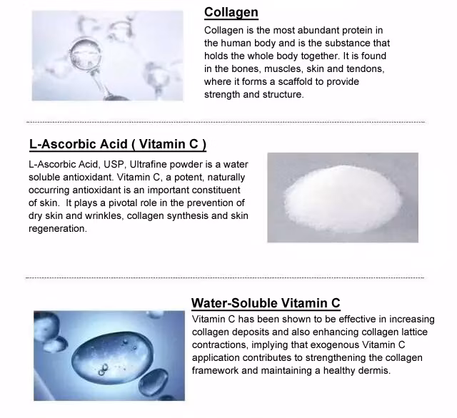 Reduce Facial Wrinkles Ascorbic Acid Korea Vatamin C Mesotherapy Injectable Dermal Fillers