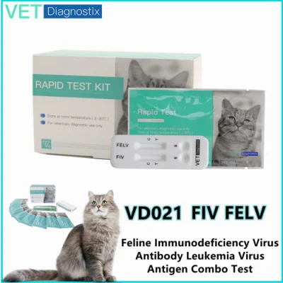 Fiv Felv probar el Virus de Inmunodeficiencia Felina leucemia prueba de diagnóstico rápido