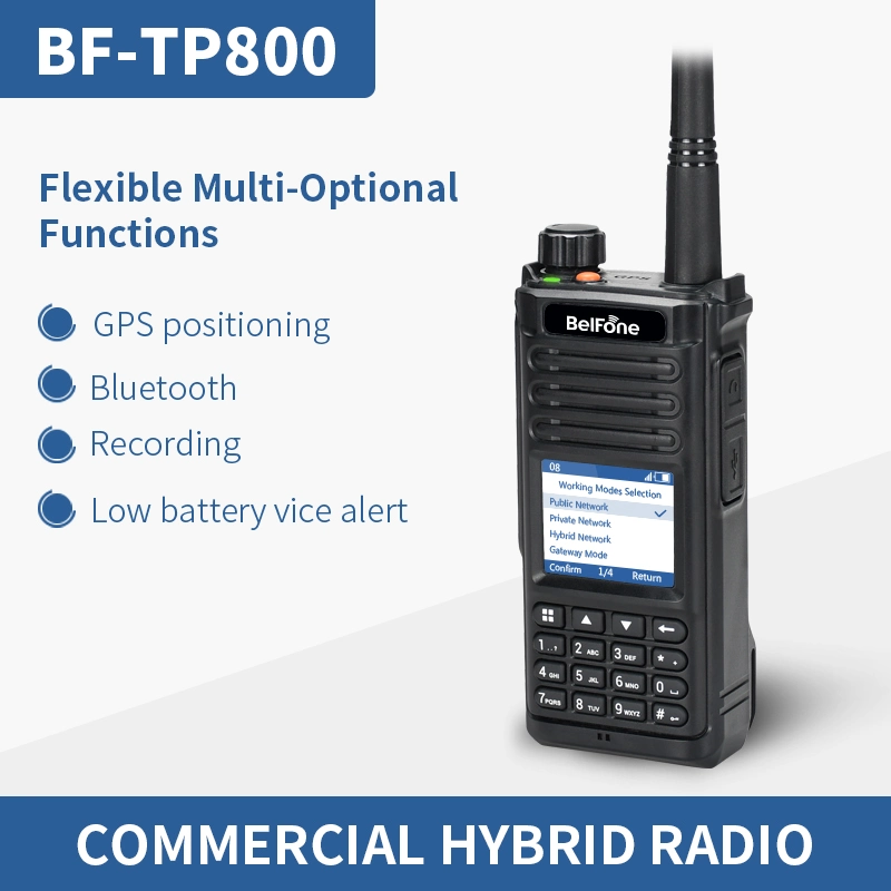 New Advanced Public Broadband and Narrowband Dmr Poc Commercial Hybrid Portable Radio