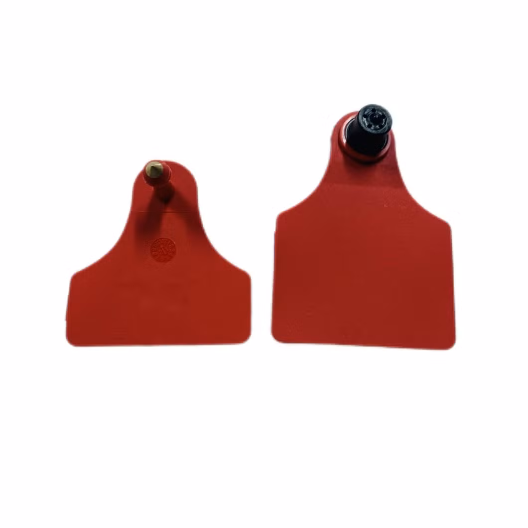 TPU Material Laser Marking Plain Blank Linked Visual Ear Hang Tag for Wildlife Deer Bull Buffalo Swine Animal