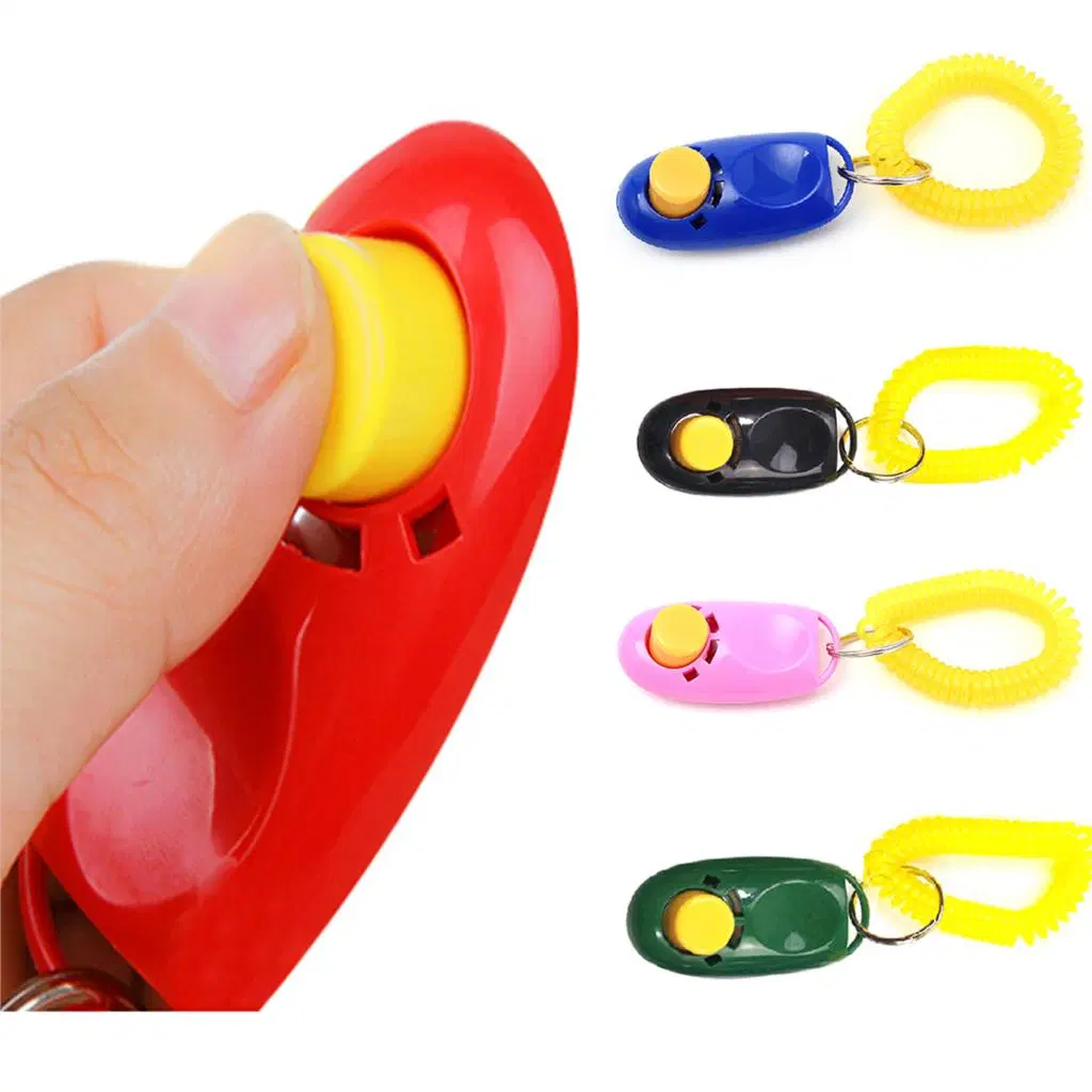 Pet Dog Cat Clicker Training Aid Obedience for Training Puppies Cats Birds Horses Even Rabbits