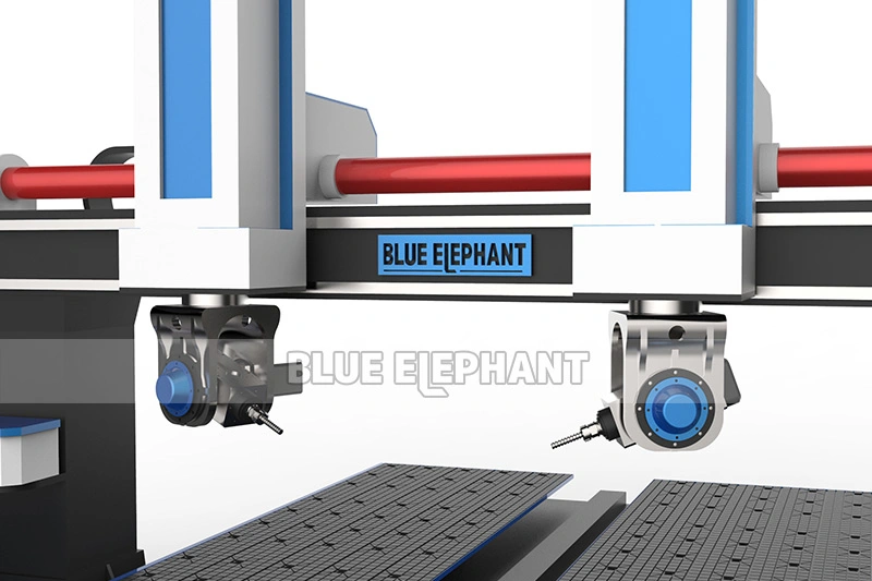 Jinan Blue Elephant New Machine 5 Axis 1224 CNC Router with Yaskawa Servo Motor for Furniture for Sale