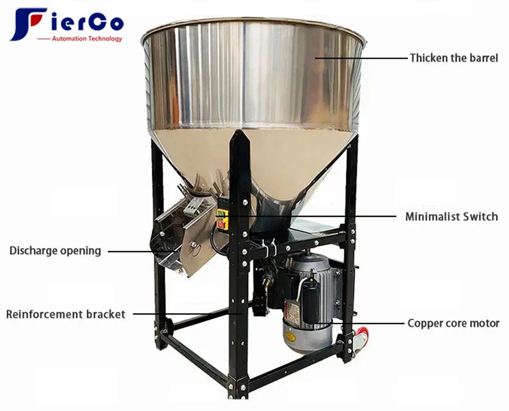 Hot Sale Animal Feed Mixer Vertical Dry Powder Mixing Machine Fertilizer Mixer