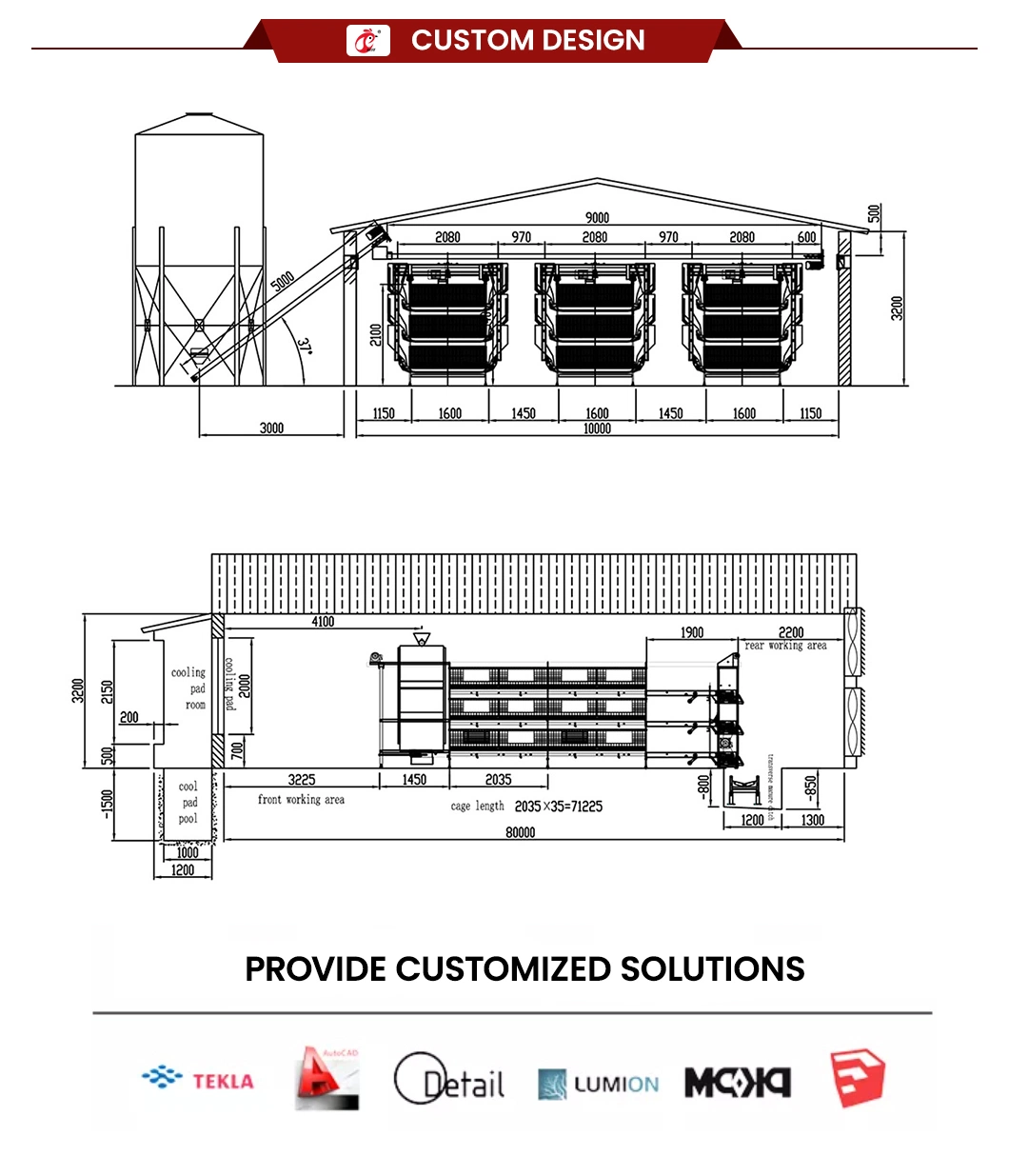 Bestchickencage Broiler Deep Litter System Free Sample China Silver White Good Litter for Healthy Birds Manufacturing