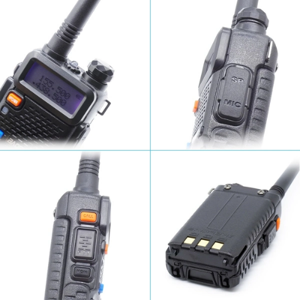 Professional UHF VHF Dual Band Handheld 5W 128 Channels Baofeng UV-5r Two Way Radio