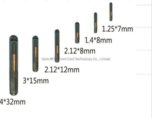 Icar Certified 134.2kHz 512 Bits Pre-Sterilized Microchip for Animal ID Tracking