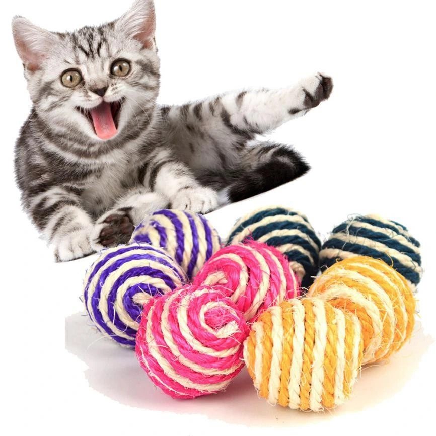 Sisal Scratcher Cat Toy Ball with Sound