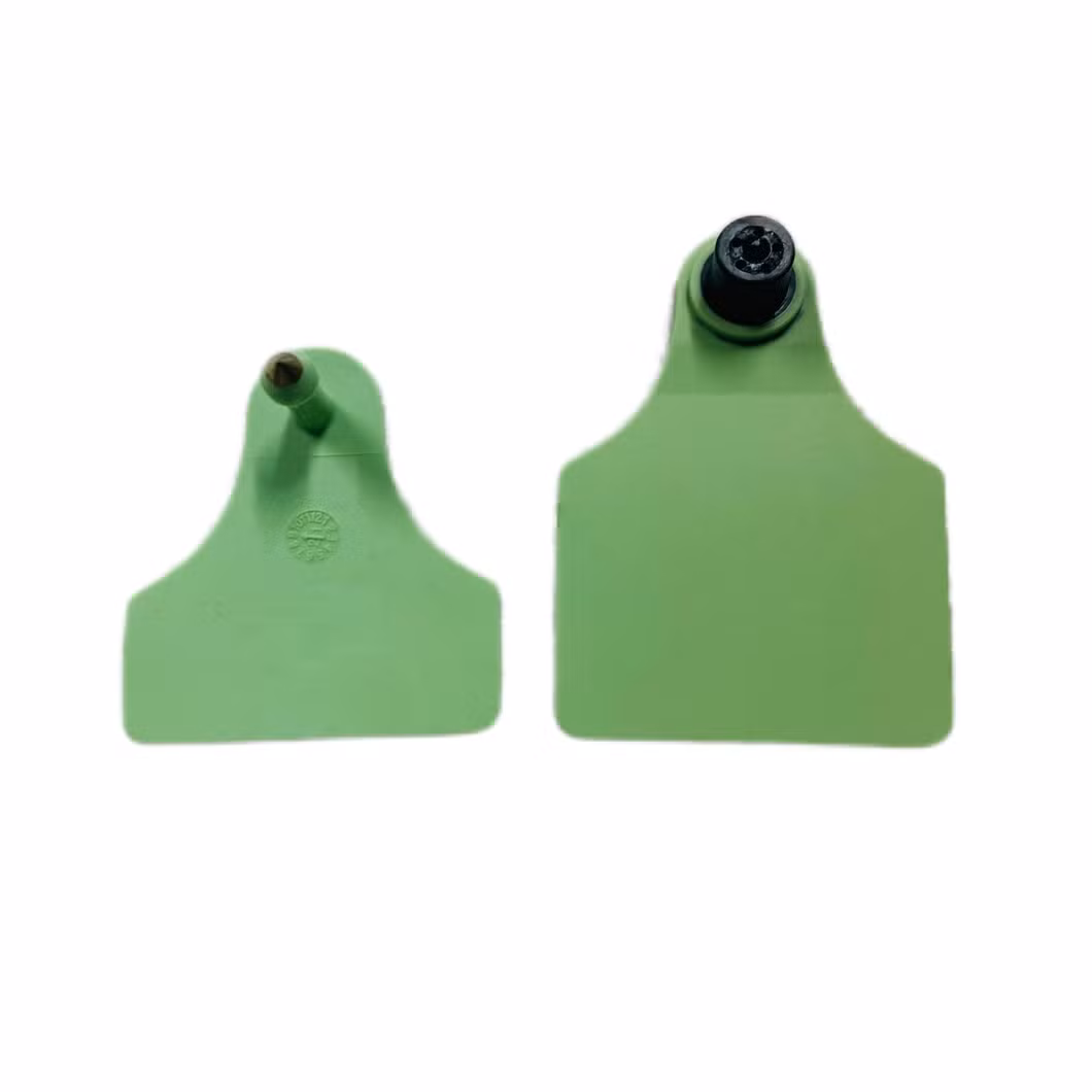 TPU Material Laser Marking Plain Blank Linked Visual Ear Hang Tag for Wildlife Deer Bull Buffalo Swine Animal