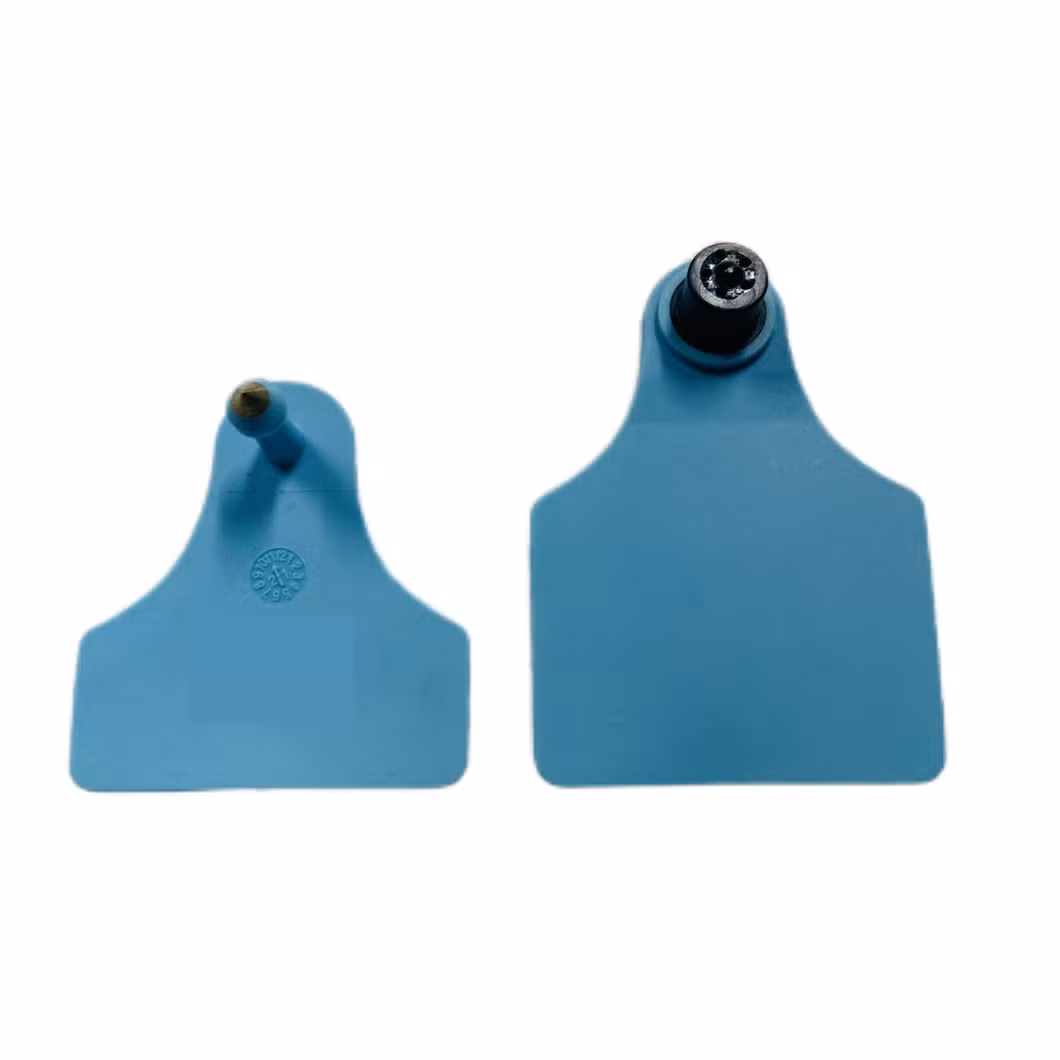 TPU Material Laser Marking Plain Blank Linked Visual Ear Hang Tag for Wildlife Deer Bull Buffalo Swine Animal