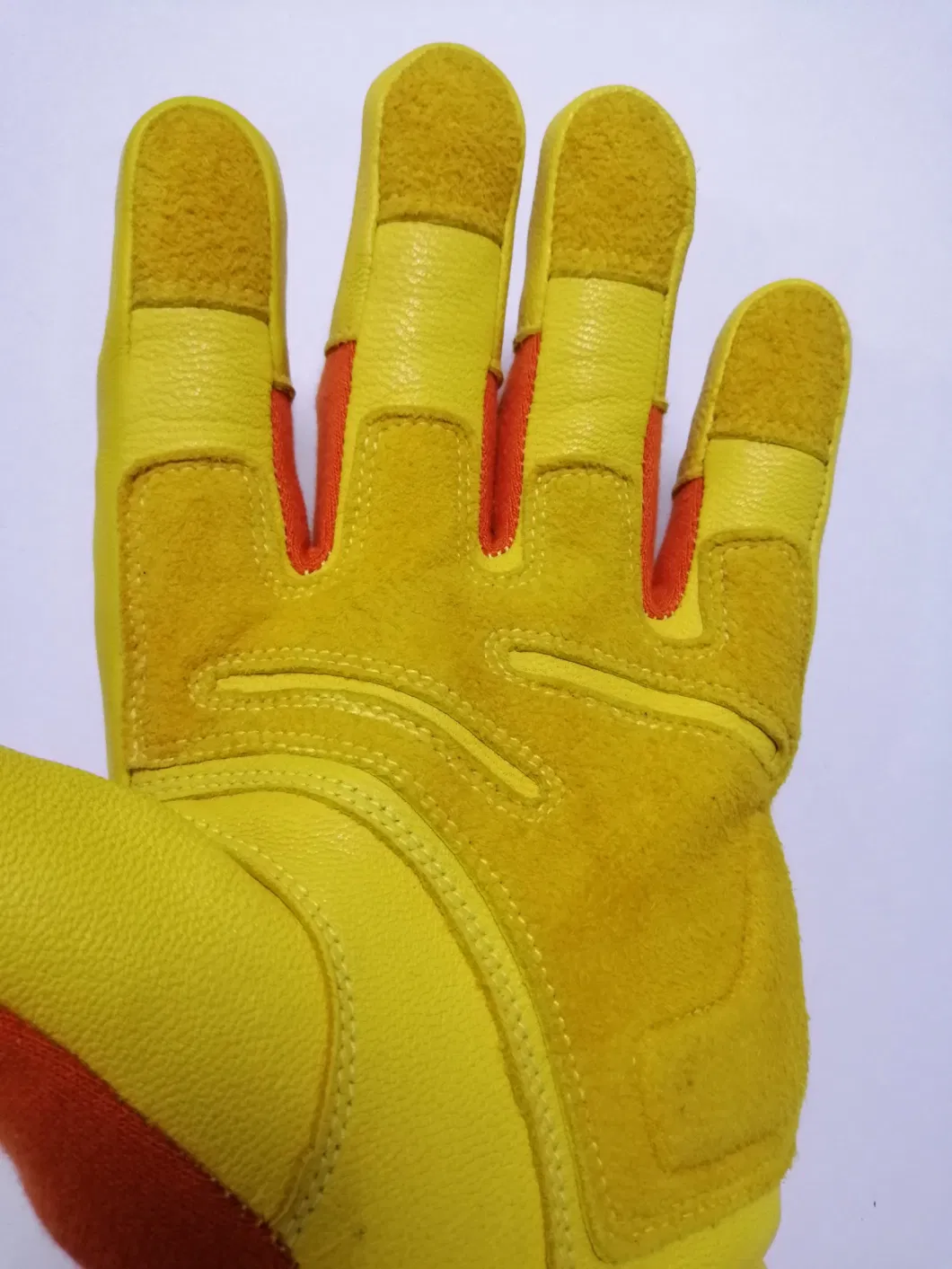 Fire Resisatnt Cow Split Leather Kevlar Gloves for Firefighter and Rescue