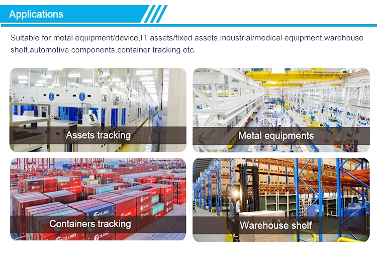 Printable RFID UHF Flexible Anti-Metal UHF RFID Tag Soft on Metal for Asset Tracking and Asset Management