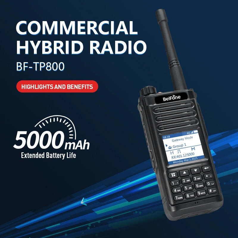 New Advanced Public Broadband and Narrowband Dmr Poc Commercial Hybrid Portable Radio