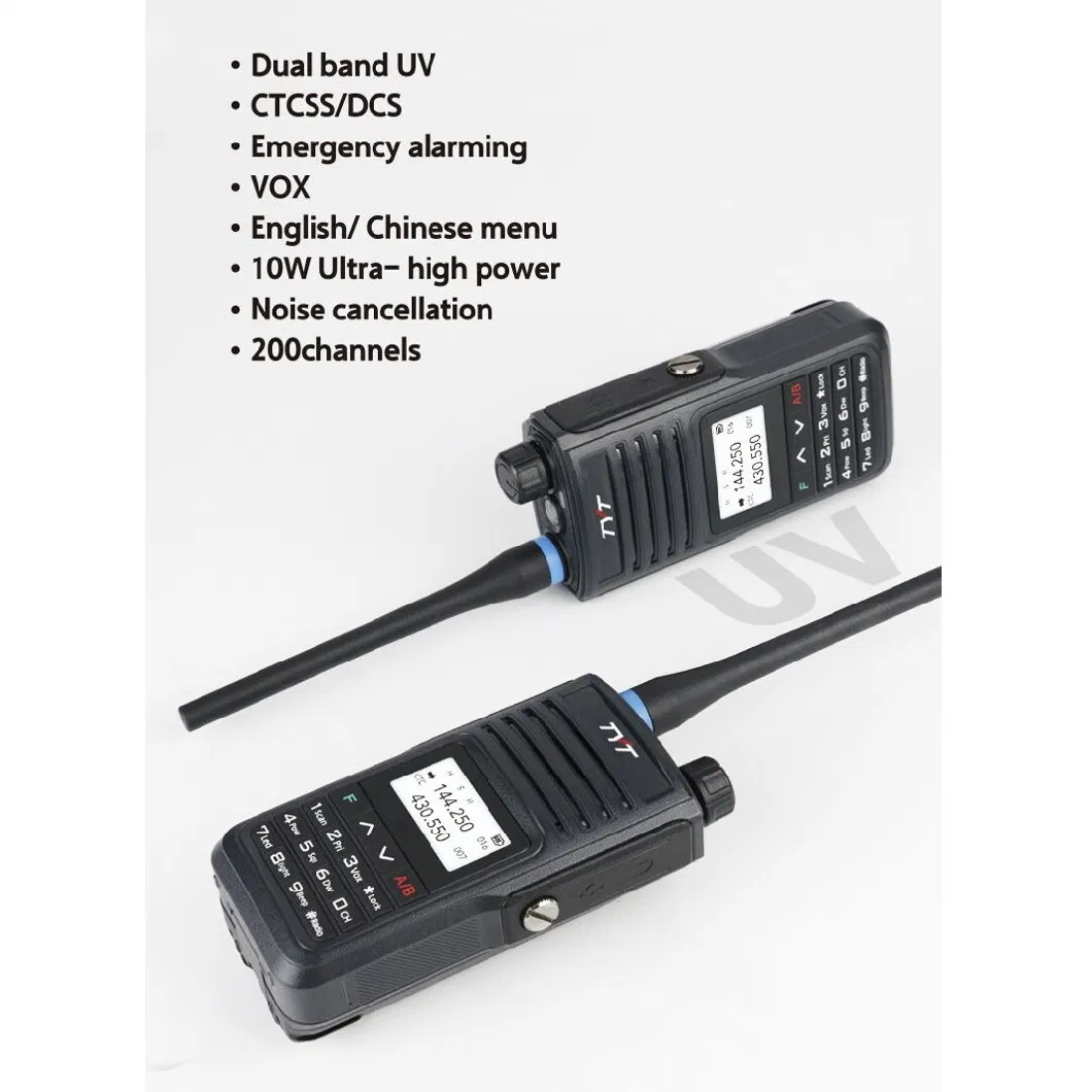 New Arrival Th-UV99 Tyt IP68 Waterproof VHF UHF 10W Two Way Radio