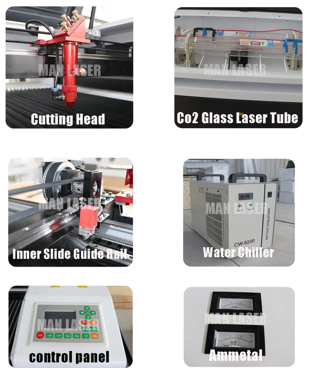 80W Factory Price Laser Marking/Engraving/Cutting Machine for Pig/Cow/ Sheep Leather/Textile/ Cotton