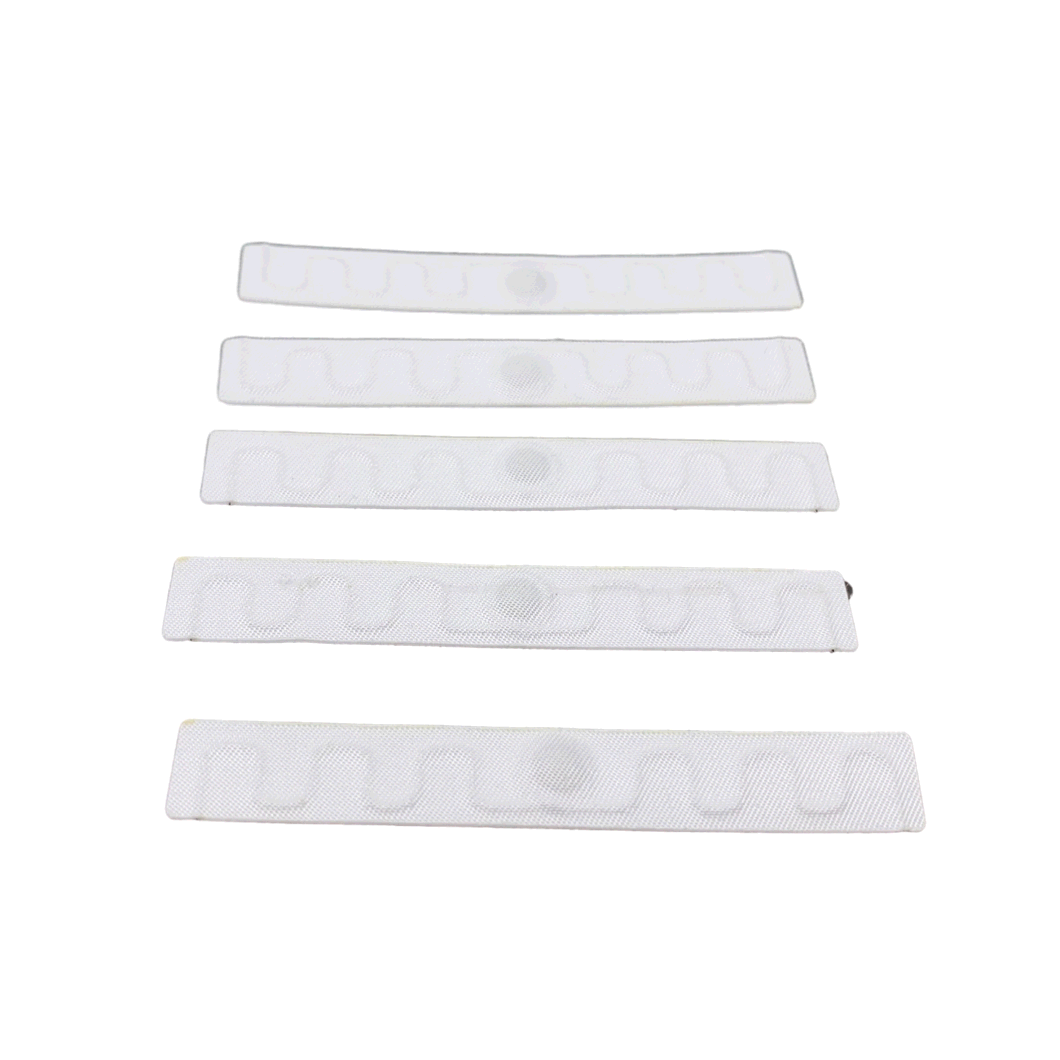 Fabric Textile Woven High Temperature Heat Resistant Washable UHF RFID Laundry Tag for Linen Tracking