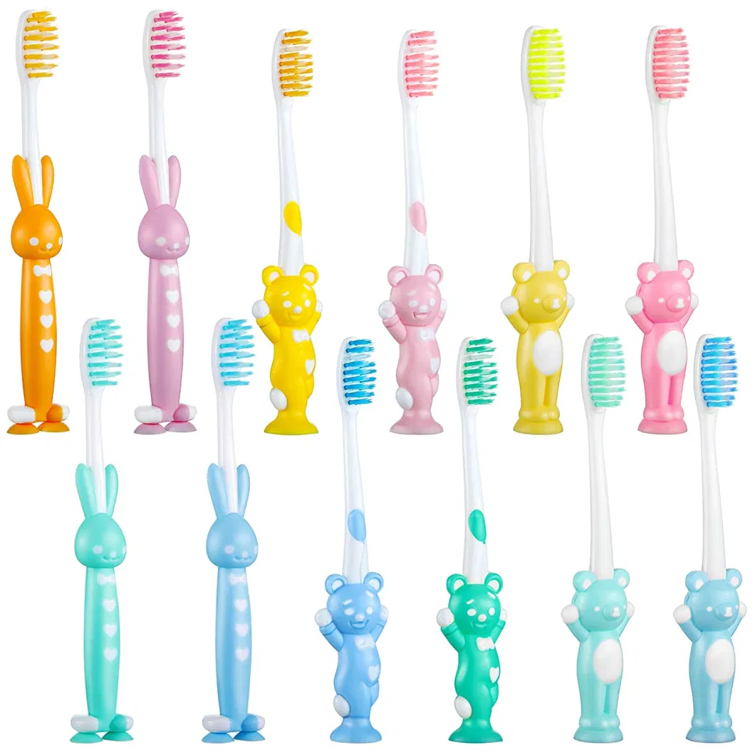 2023 New Design Clean Teeth Kid Toothbrush with Animal Pattern