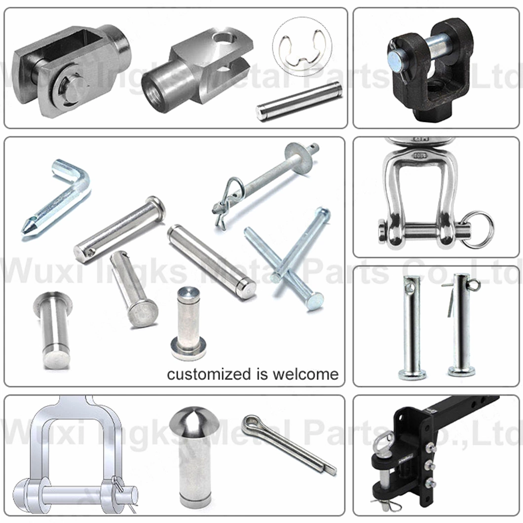 Cylindrical Pin Grooved Clevis Pins Reverse Taper Stainless Steel DIN1474