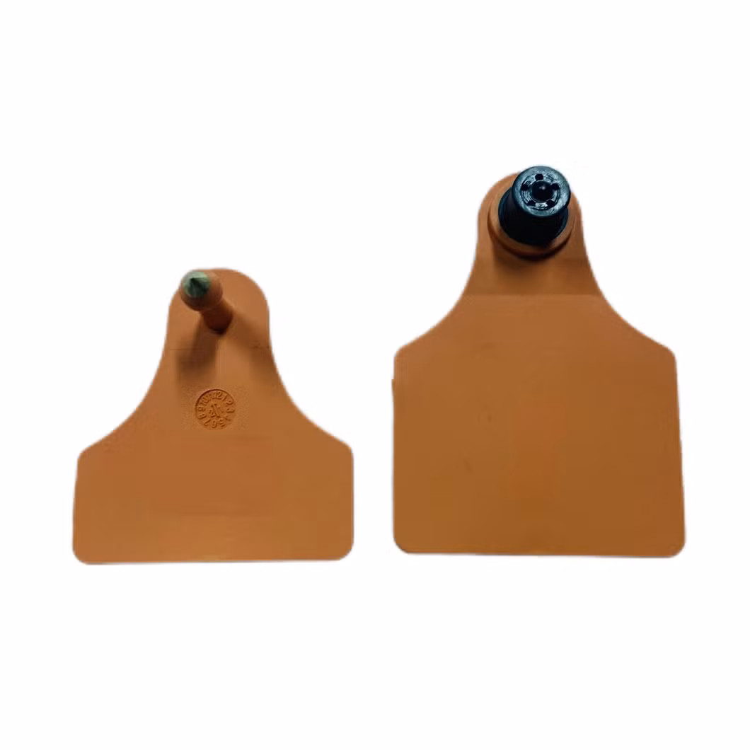 TPU Material Laser Marking Plain Blank Linked Visual Ear Hang Tag for Wildlife Deer Bull Buffalo Swine Animal
