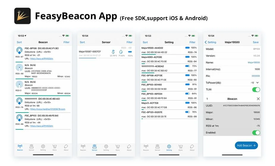 Programmable Ultrasmall Message Push Broadcast Proximity Marketing Button/G-Sensor Bluetooth BLE Beacon Tag with Free Sdk &amp; APP