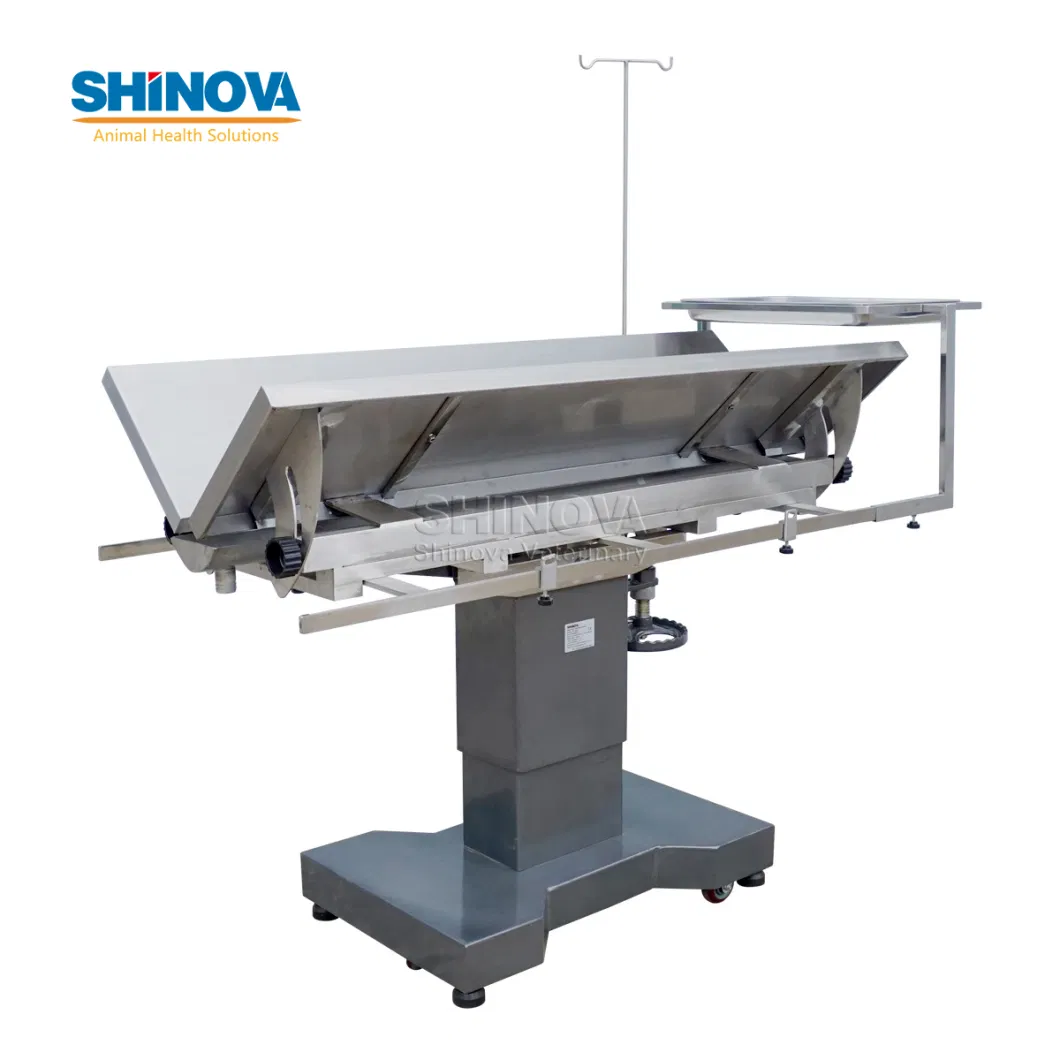 Stainless Steel Vet Surgery V Type Surgical Table Veterinary Operating Table Hydraulic