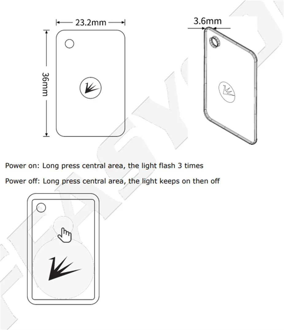 Wireless Small IoT Smart Bluetooth Low Power Beacon Label Rssi BLE Asset Tags for Tracking/Location/Warehouse Management