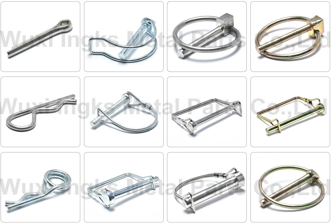 Customized DIN1474 Stainless Steel Half Thread Reverse Taper Clevis Pin with Groove - No Hole