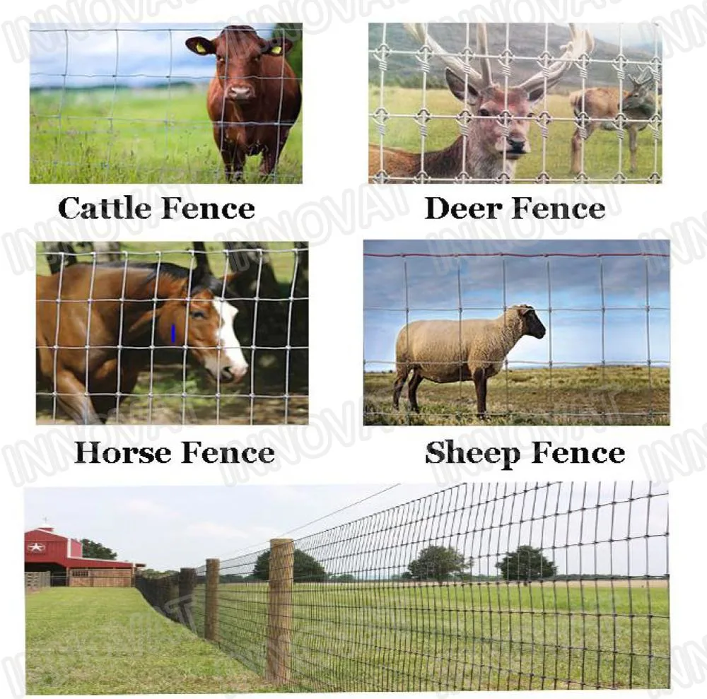 Farm Fence Wholesale Cattle/Sheep/Farm/Field/Deer Wire Mesh Fence Galvanized Grassland Fence