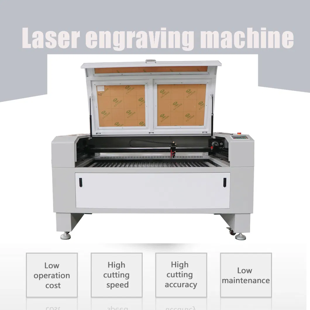 80W Factory Price Laser Marking/Engraving/Cutting Machine for Pig/Cow/ Sheep Leather/Textile/ Cotton