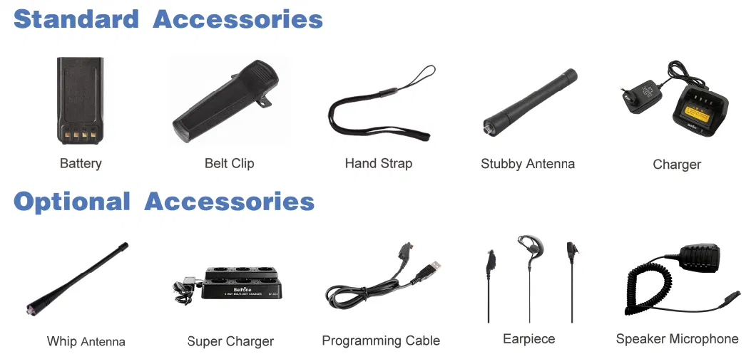 136-174MHz VHF Handheld Two Way Radio with Full Duplex Communication