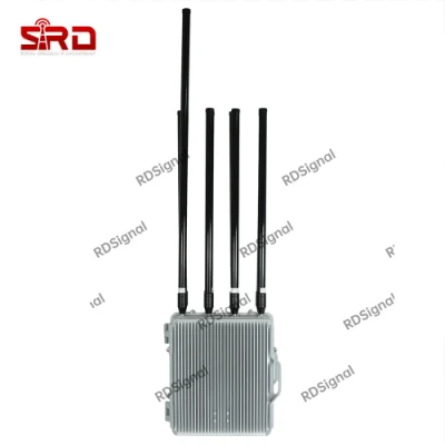 Blocchi drone con 2,4G 5,8g 1,5g 1,2g 900MHz 433MHz UAV Jammer del sistema di difesa