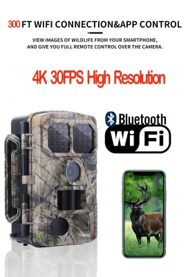 Supporto telecamera wireless impermeabile IP65 Clear Vision Trail per Wildlife Camera GPS con Bluetooth