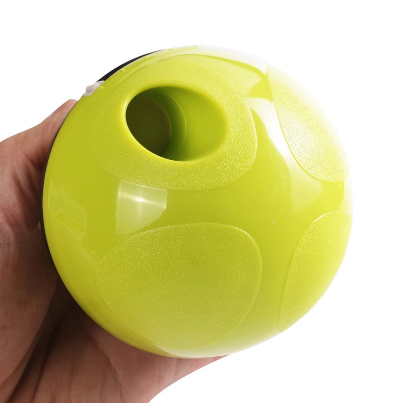 Feeder Tumbler Pet Food Ball, Slow Feeder Treat Iq and Metal Stimulation for Dogs &amp; Cats, Funny Dog Foraging Toy Esg10654