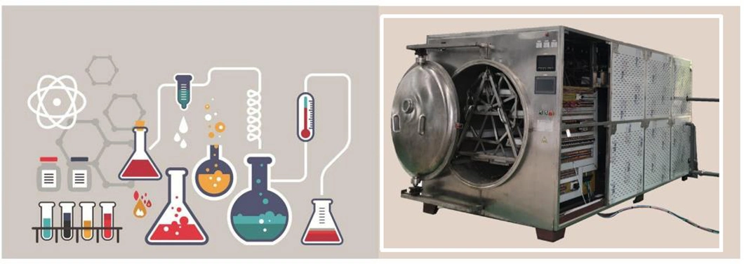 CE Certified Stainless Steel Rotary Microwave Vacuum Dehydration Machine for Medicines