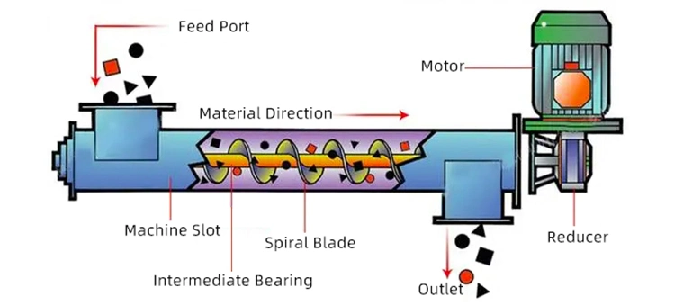 High Quality Animal Feed Pellet Machine Conveyor Screw Conveyor