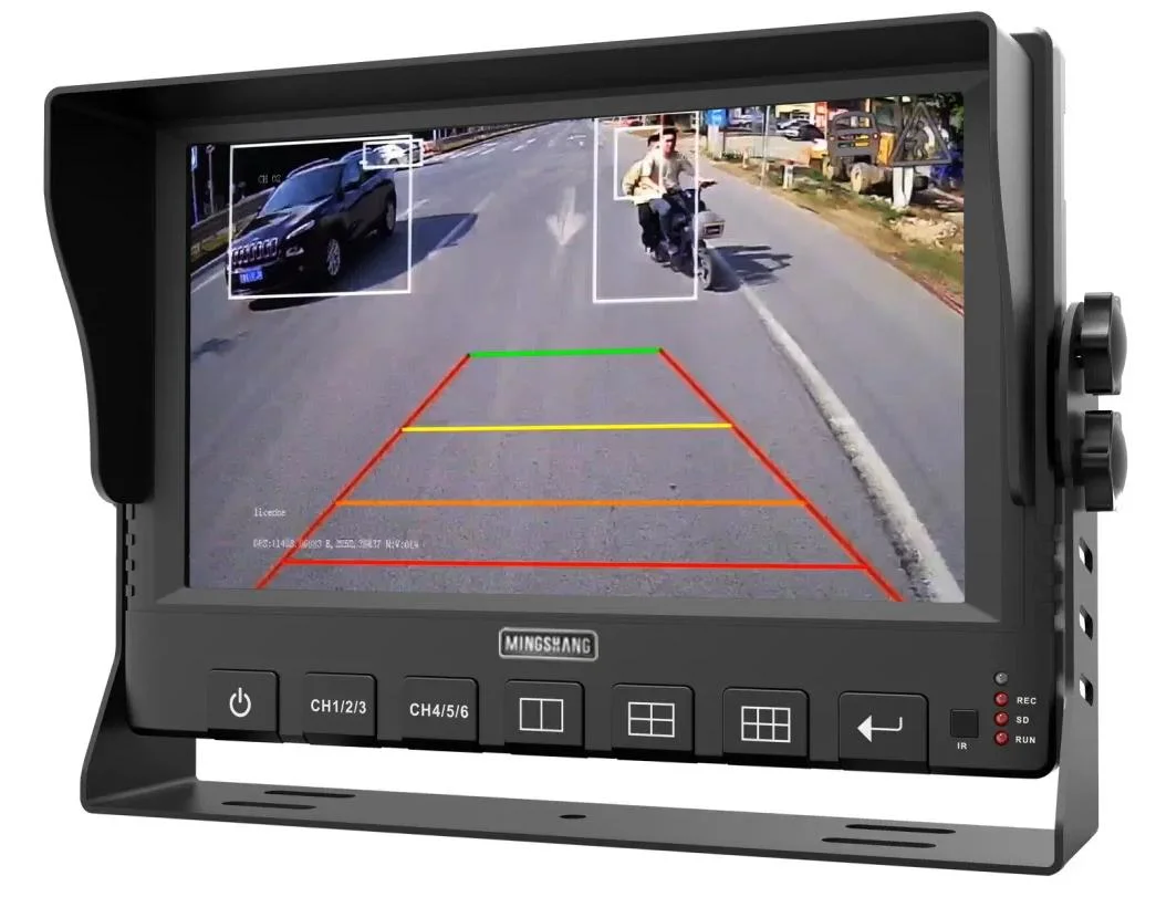 9&quot; 6CH HD Vehicle Monitor Ai Mobile DVR with Bsd, Adas, DMS