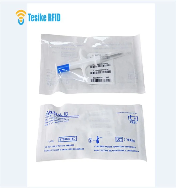 134.2kHz Hdx RFID Tags for Livestock 1.4*8mm Em4305 Chip