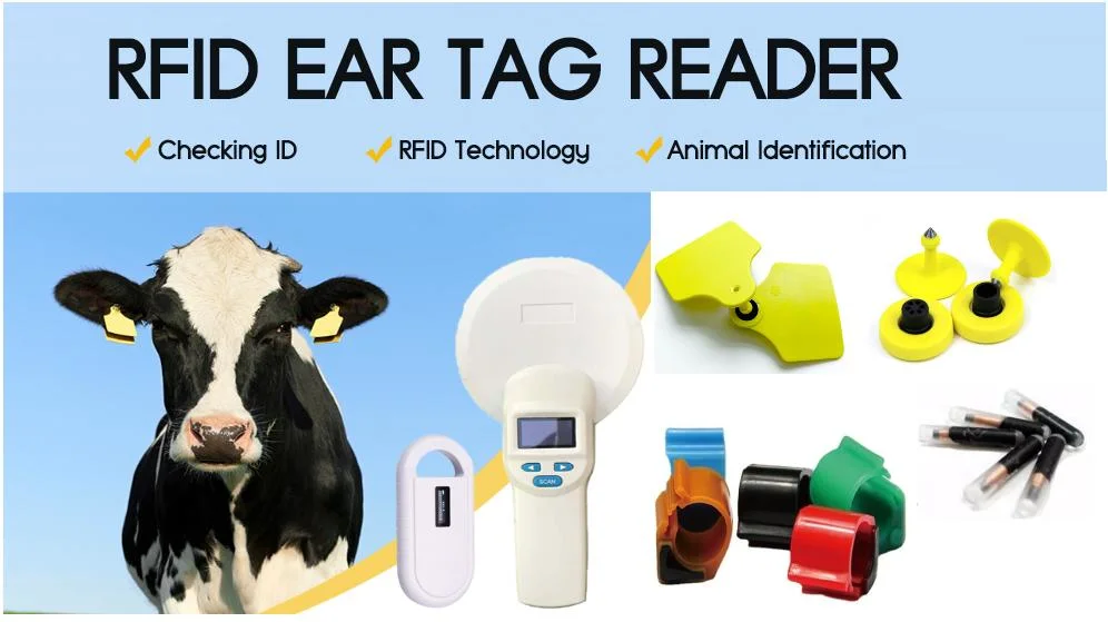 ISO11784/5 134.2kHz Fdx-B Long Stick RFID Livestock Animal Ear Tag Scanner Reader