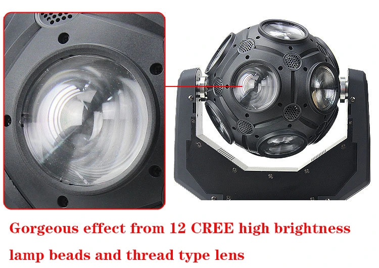 12*15W LED Beam Reverse Rotation Football Moving Head Light