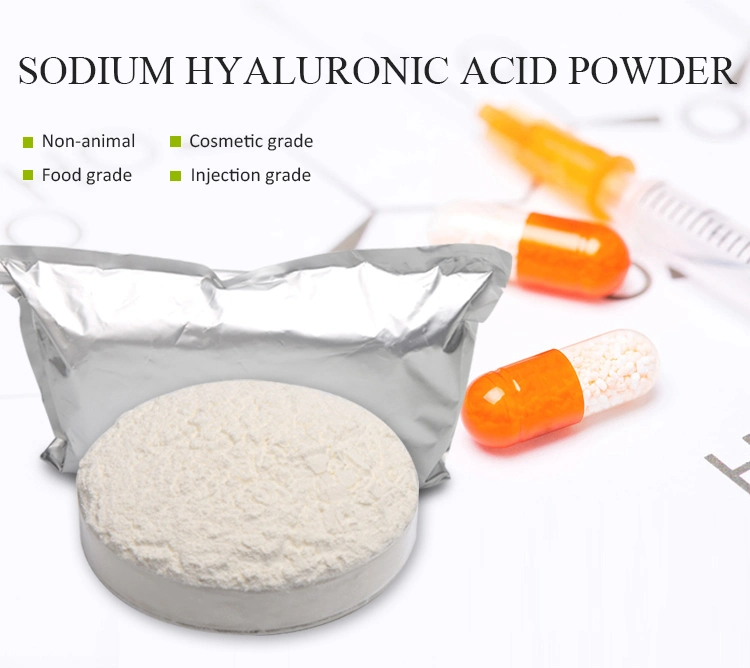 Raw Material Cosmetic/Food/Injection Grade Hyaluronic Acid Powder CAS 9004-61-9