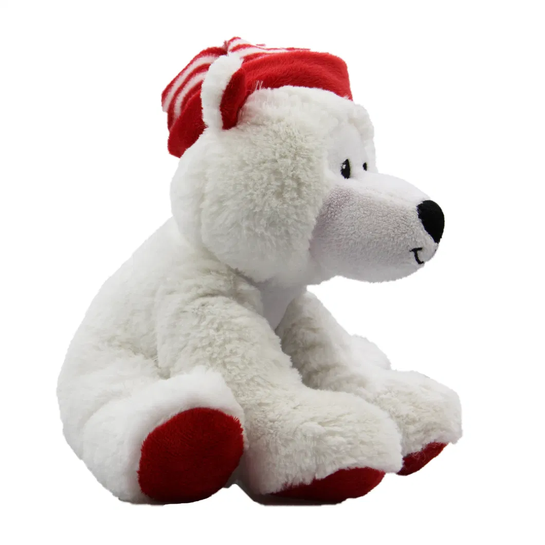 Attractice Plush Polar Bear Present for Christmas Day