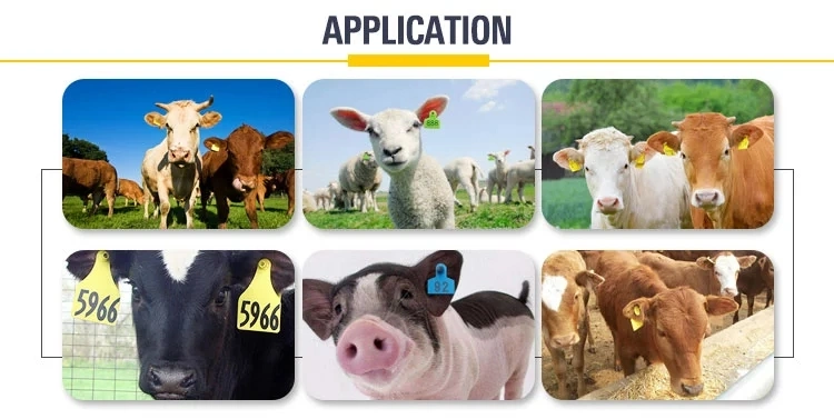 ISO11784/5 Fdx-B Hdx RFID Animals Livestock Tracking Icar Ear Tag